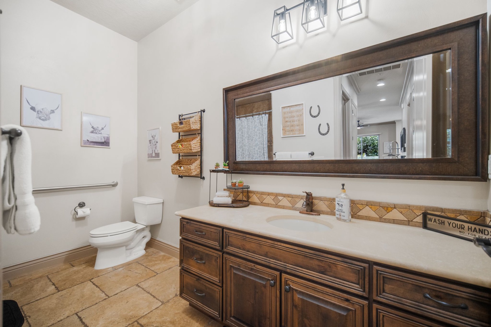 Bathroom #1 with shower and tub attached to bedroom #1