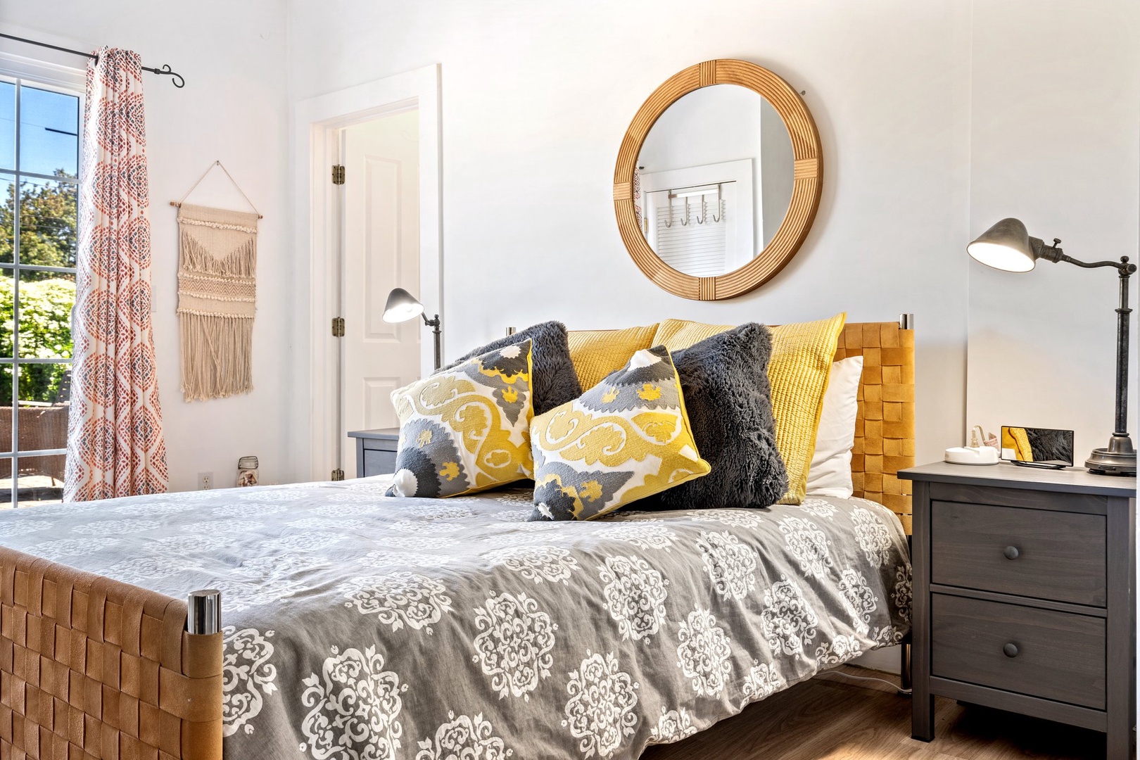 Cozy queen bedroom with seamless access to the patio