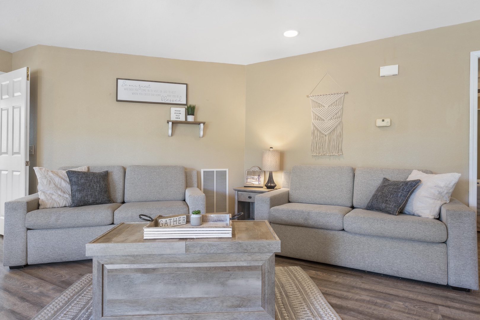 Living Room with Full Size Sofa Bed