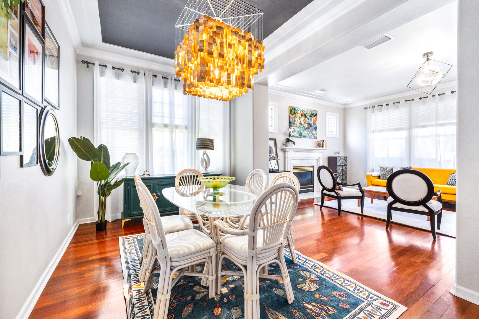 Dining room with table and seating for 6