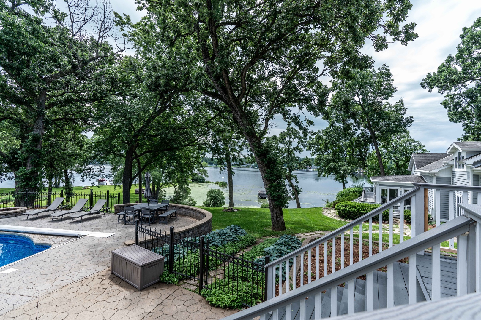 Soak in the lake views from the private pool deck!