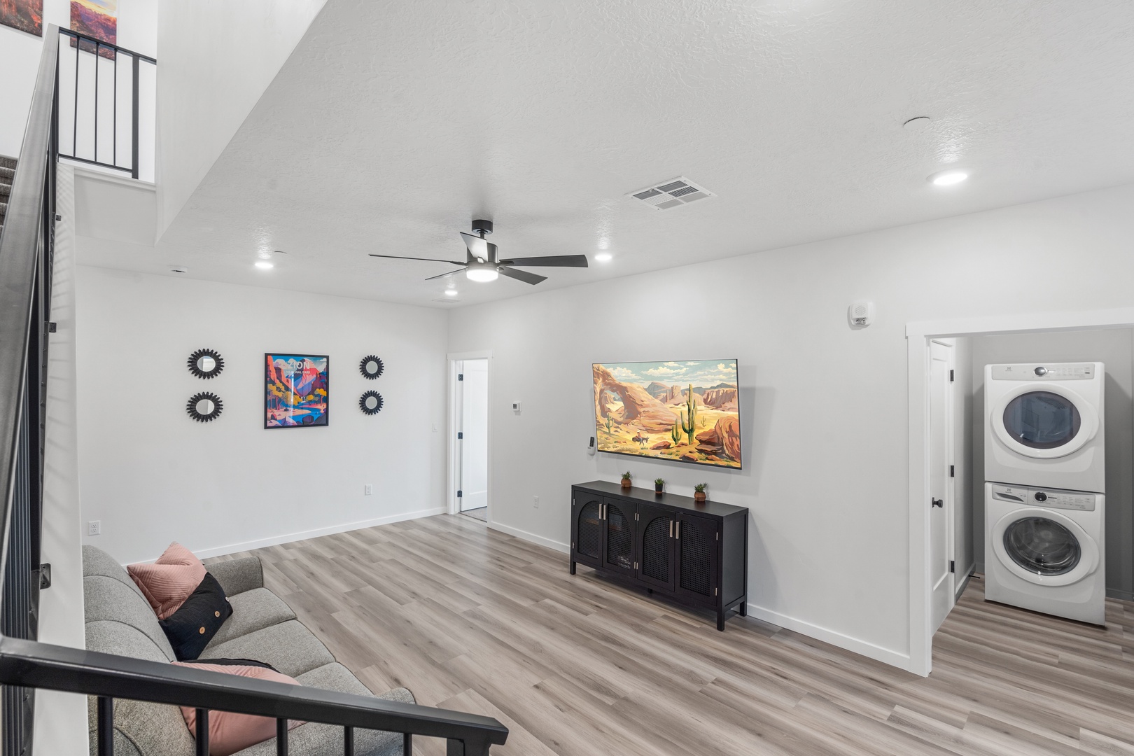 Lounge the day away on the sleeper sofa in the 2nd-floor family room!