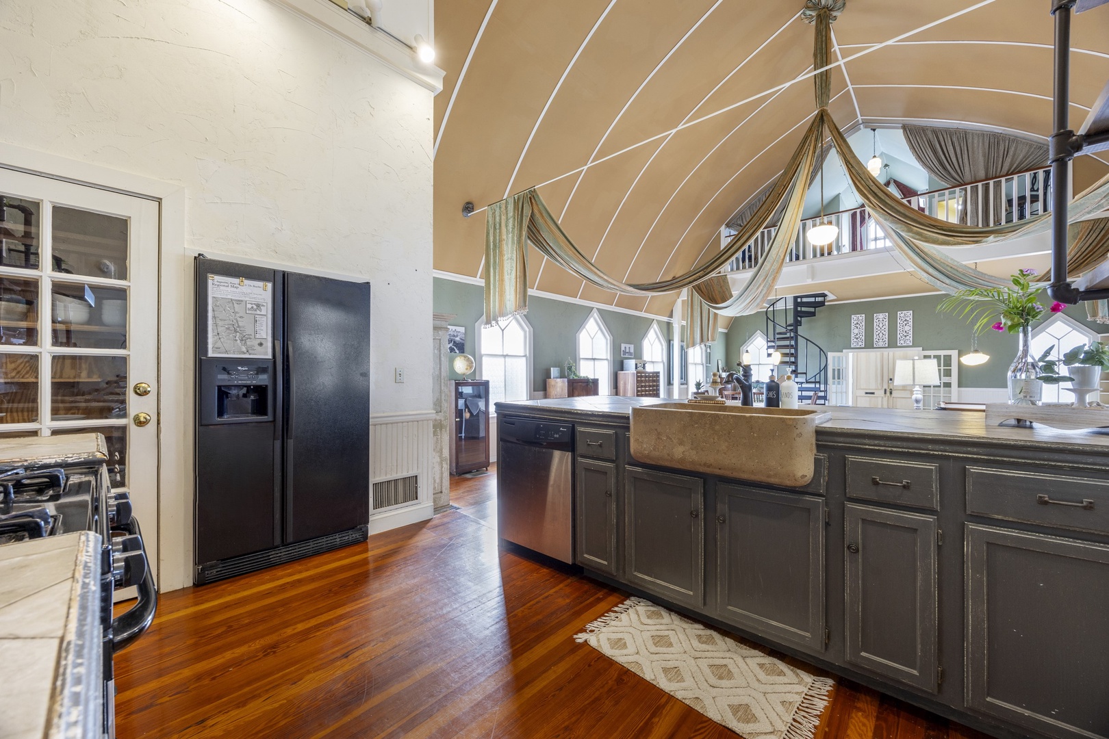 The Chapel’s open, airy kitchen offers ample space & every home comfort