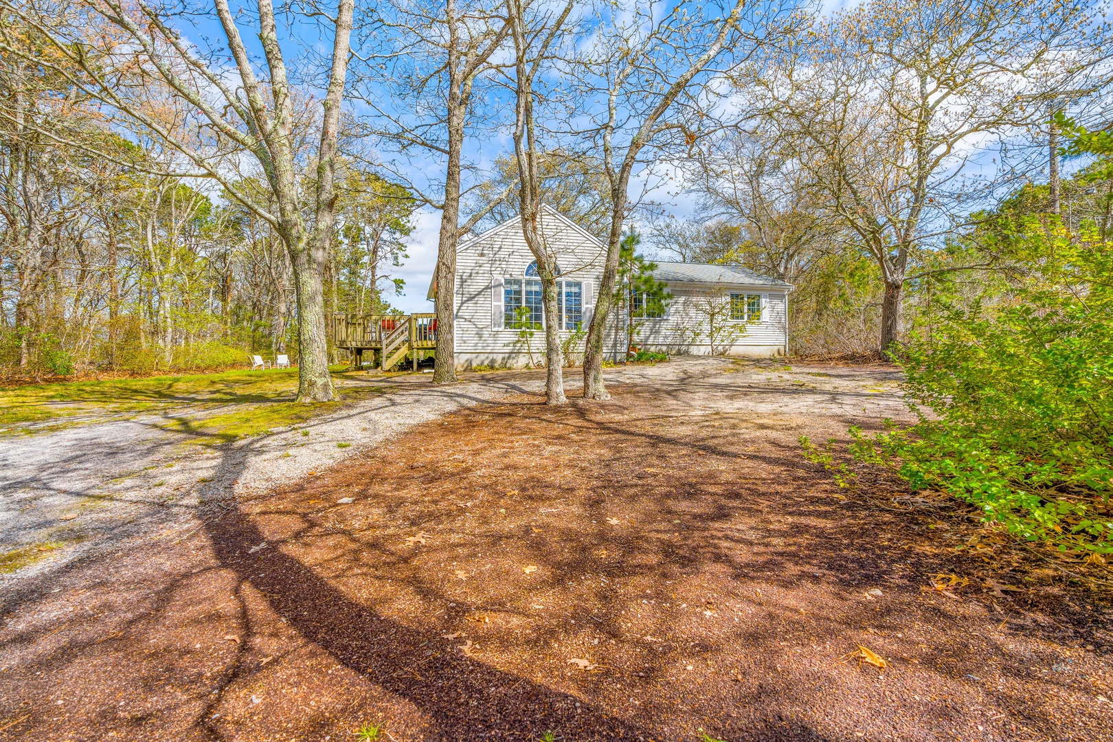 Parking for up to 4 vehicles is available in the spacious driveway