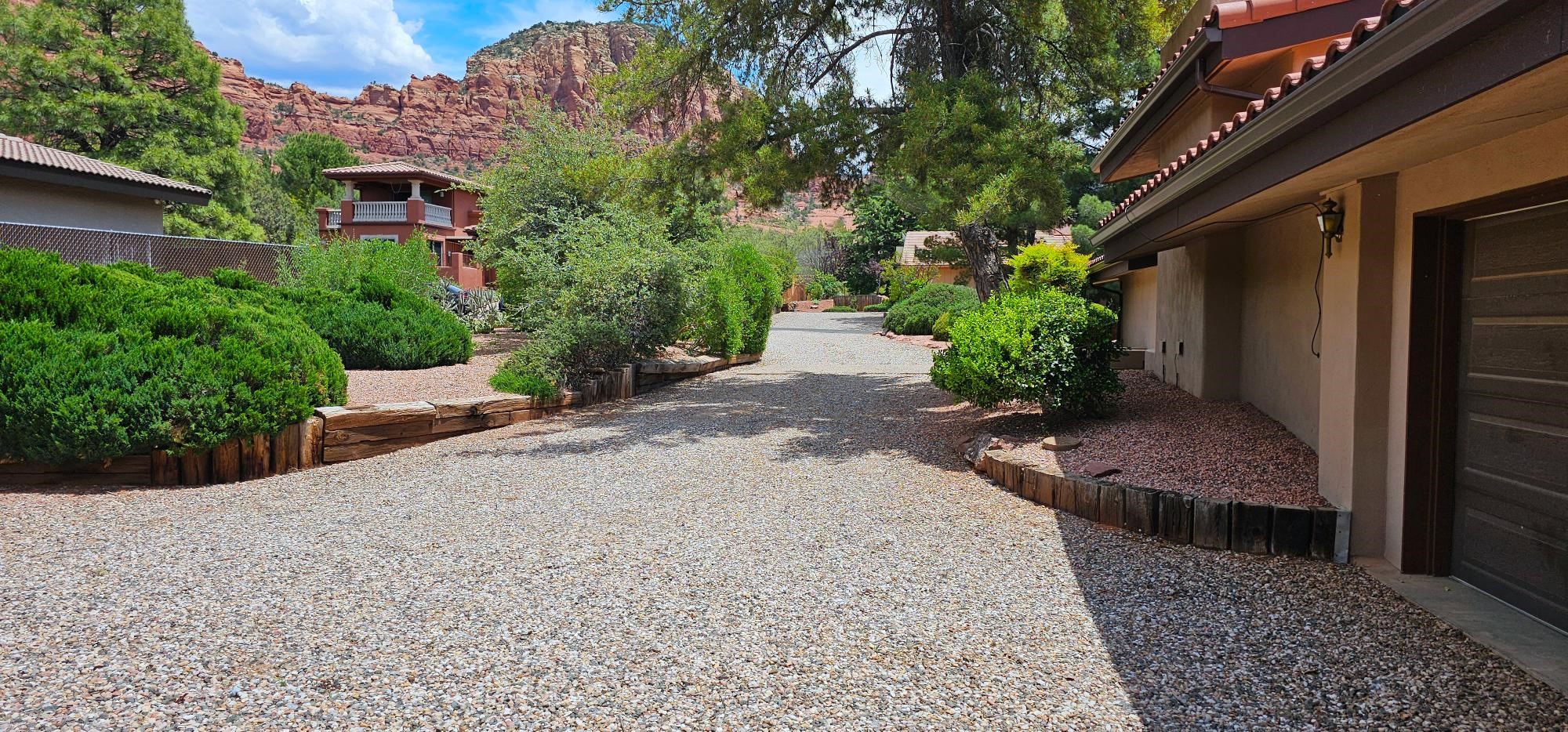 Exterior and driveway