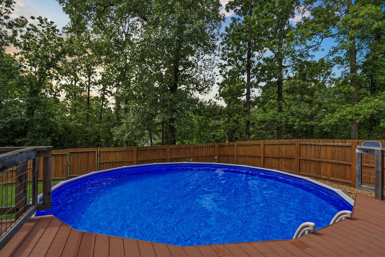 Take a dip in the private pool