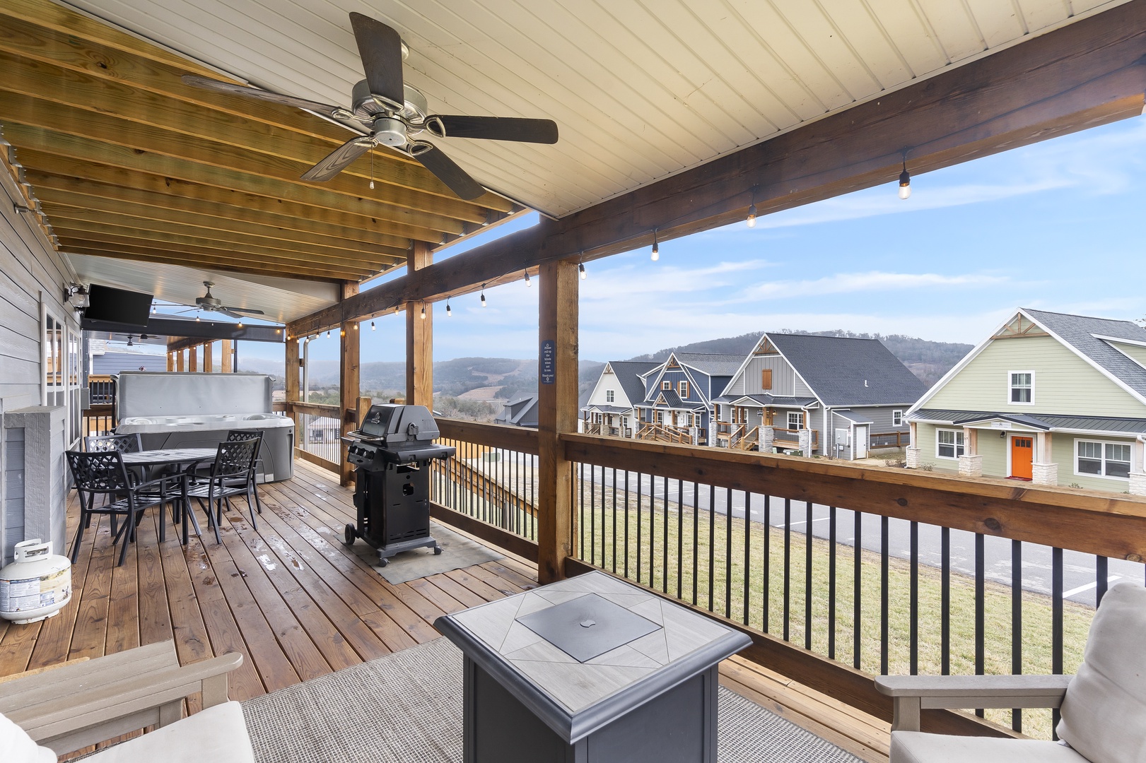 Escape to the deck for serene relaxation and scenic views
