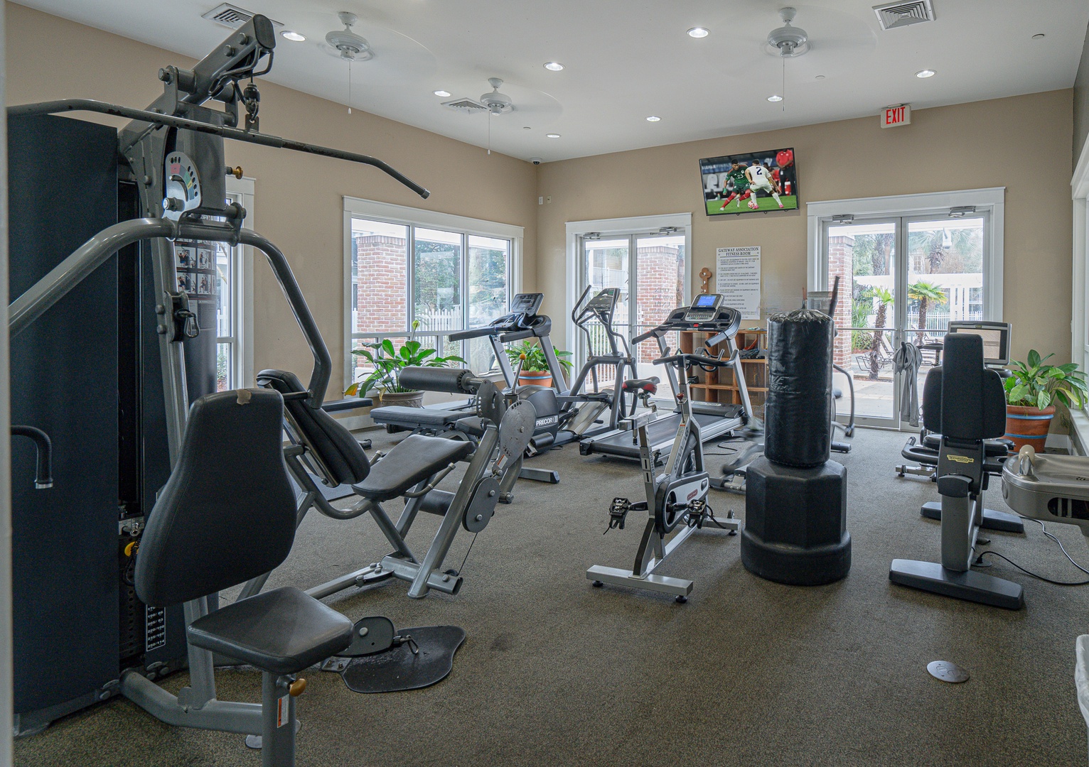 Crush your goals in the community fitness room