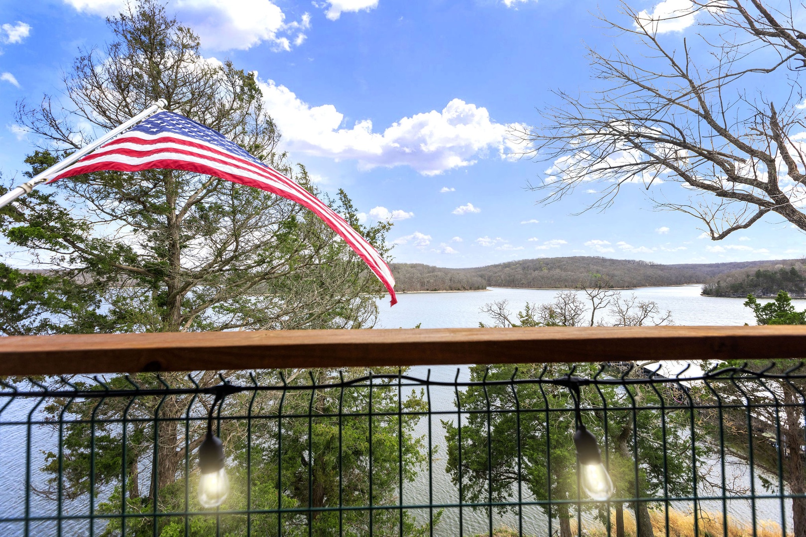 Revel in the breathtaking lake scenery from the private deck