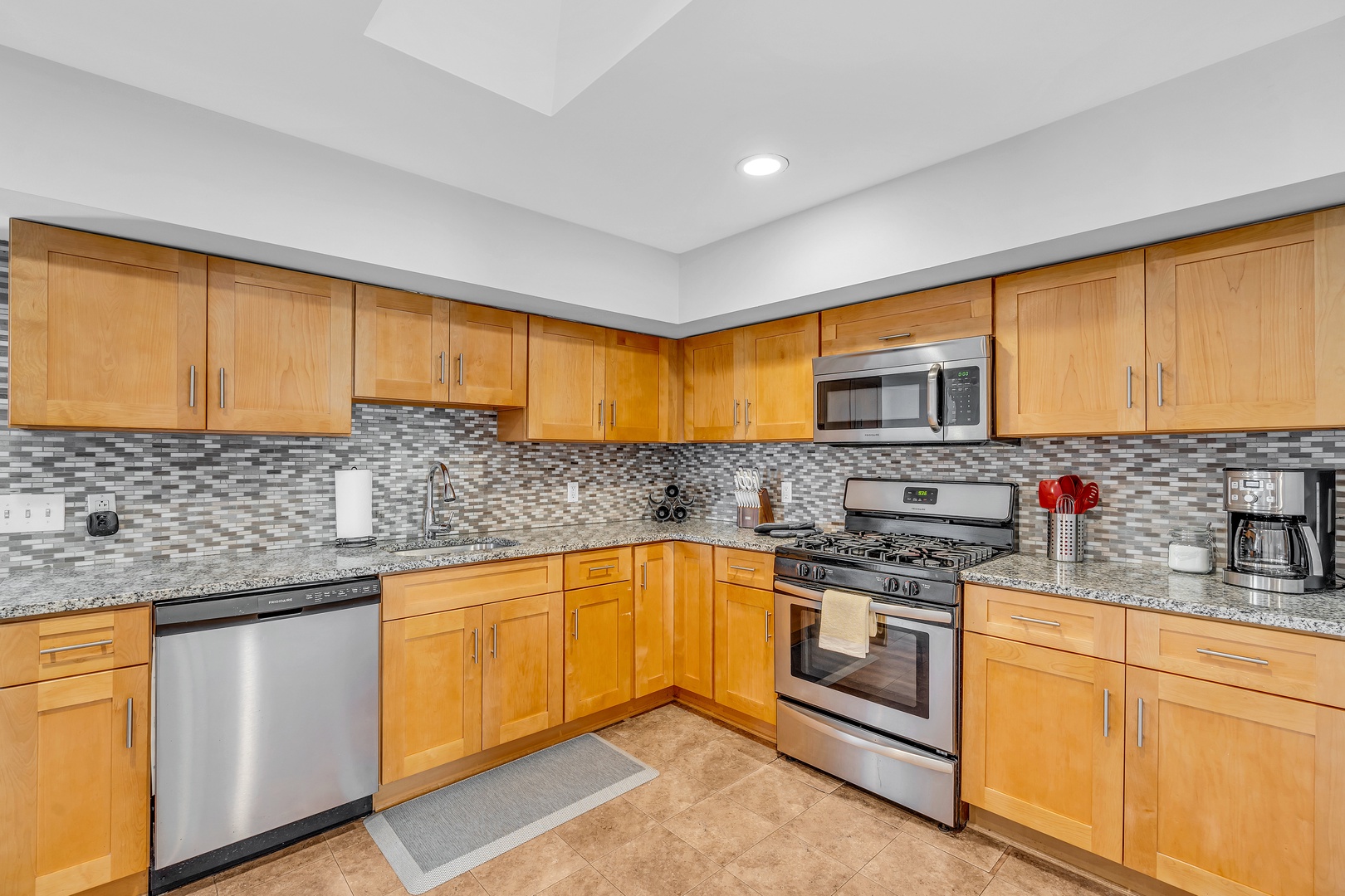 Whip up culinary delights in the spacious & well equipped kitchen