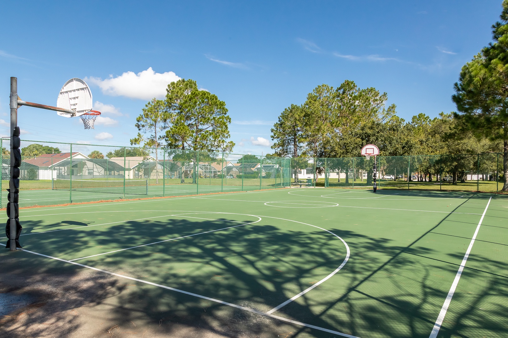Basketball court in the community