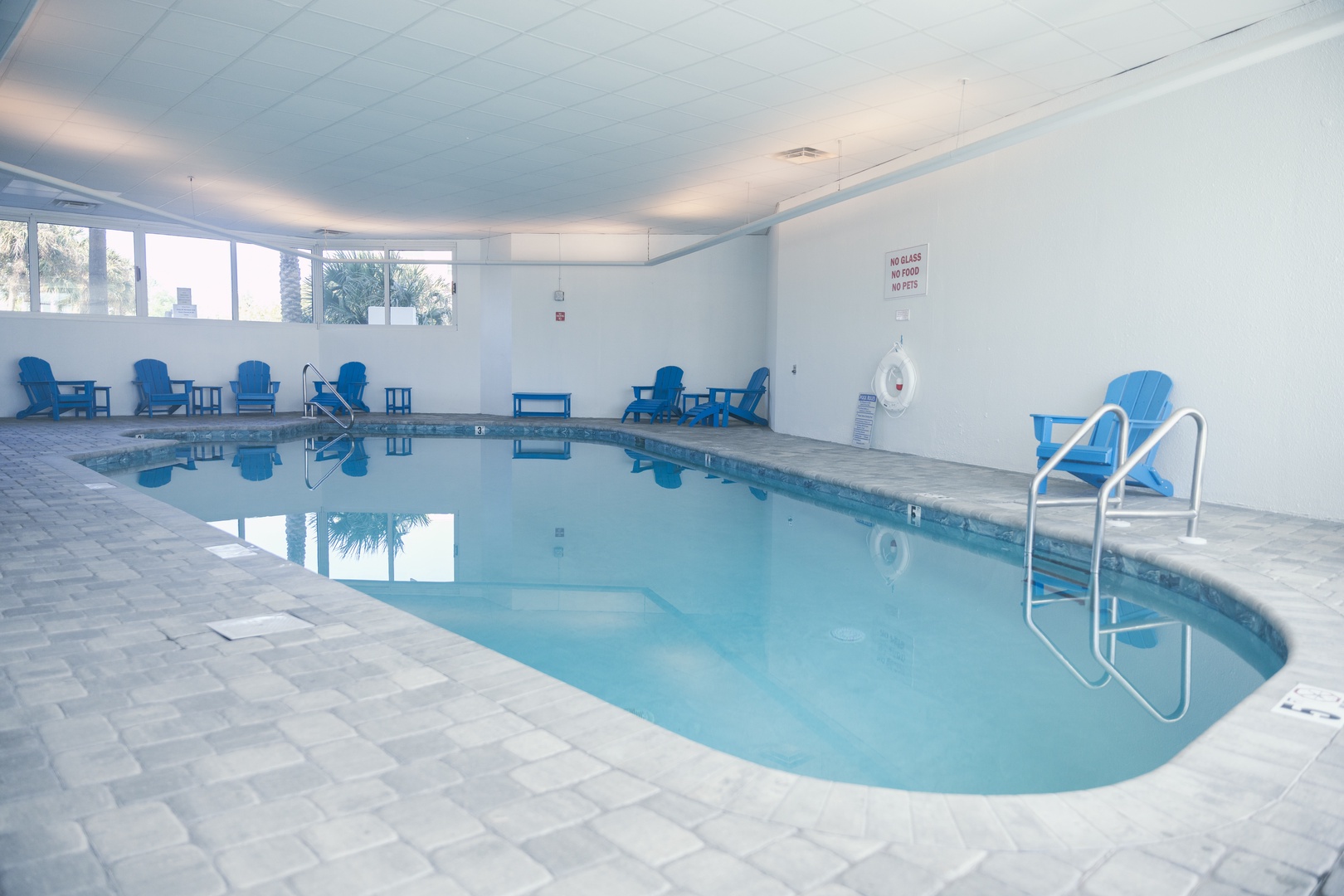 For those times when you just can't be outside, enjoy the heated indoor pool instead