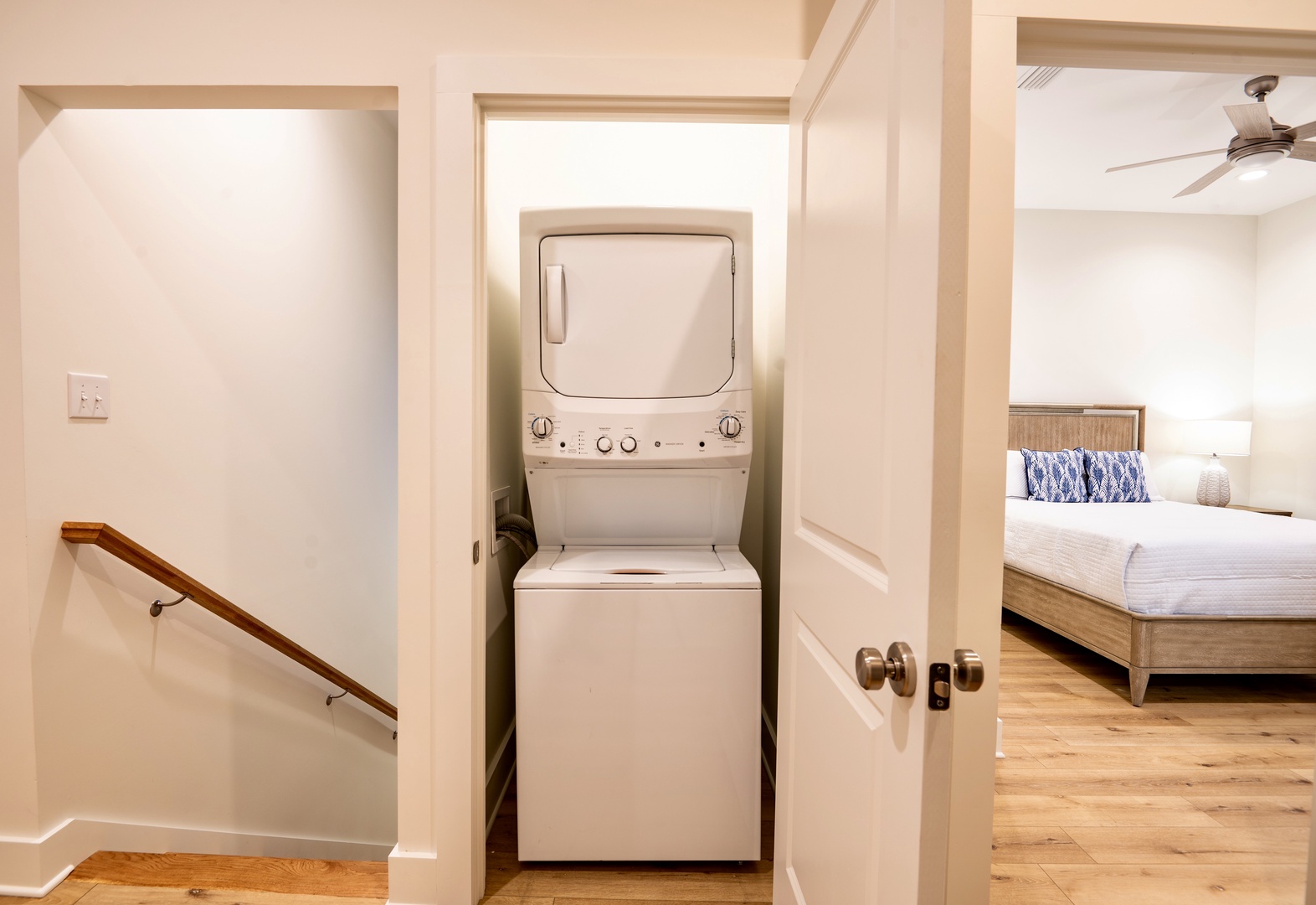 Stackable washer & dryer on the 4th floor