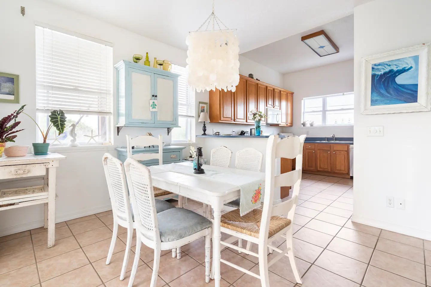 Dining table with seating for 6