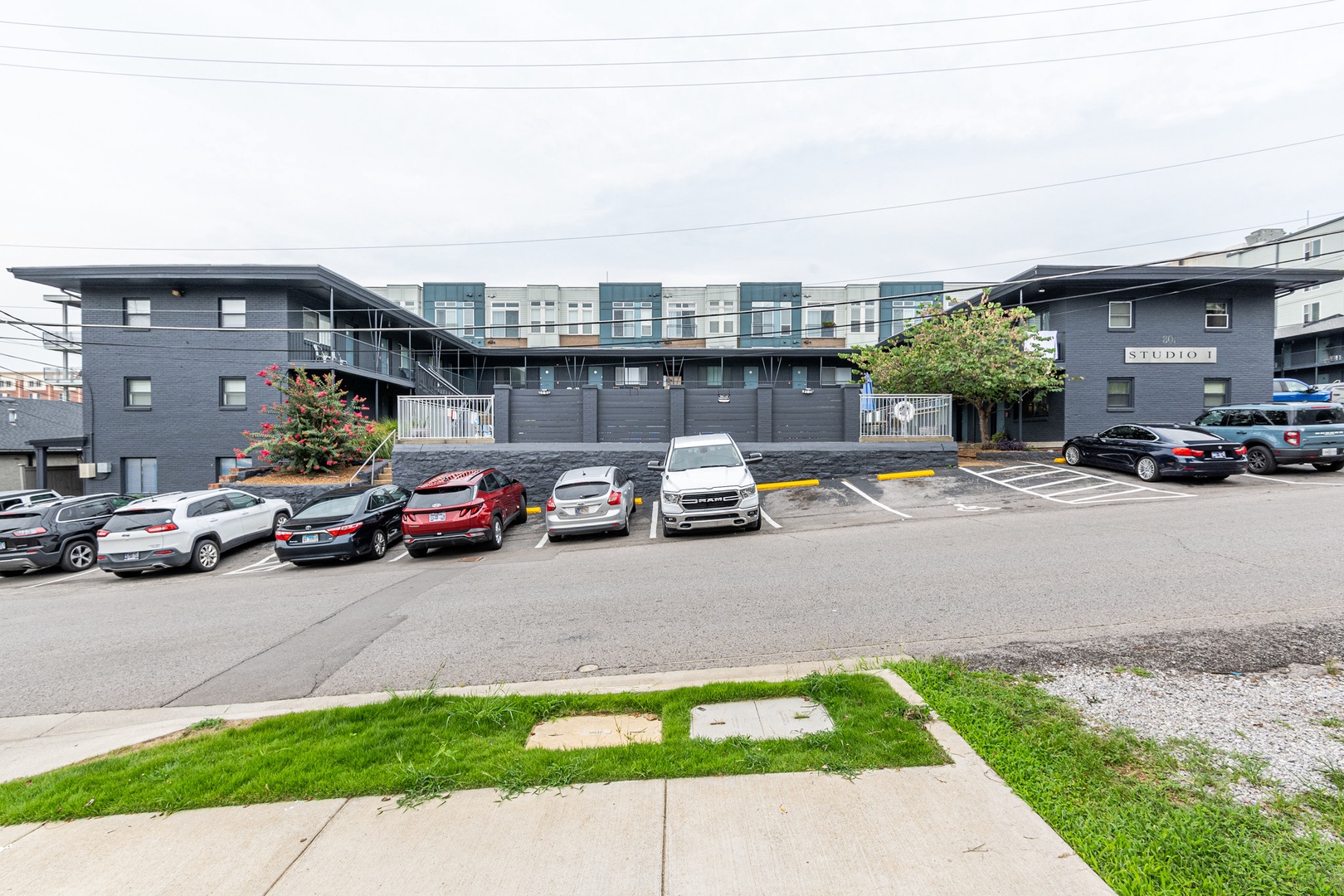 Parking space is available for up to 2 vehicles