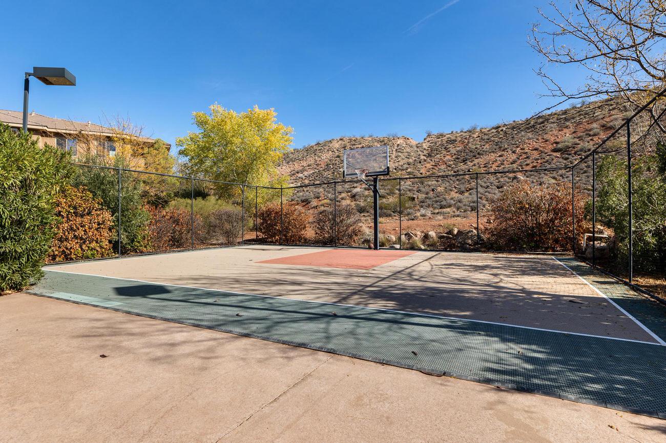 Communal basketball courts