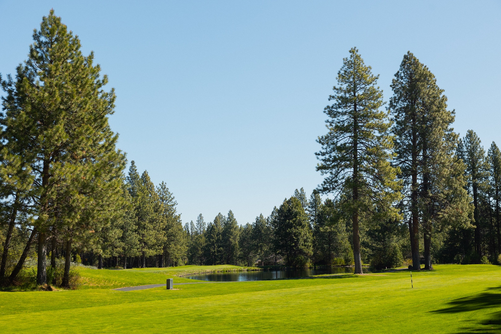 Lounge the day away with stunning golf course views on the deck