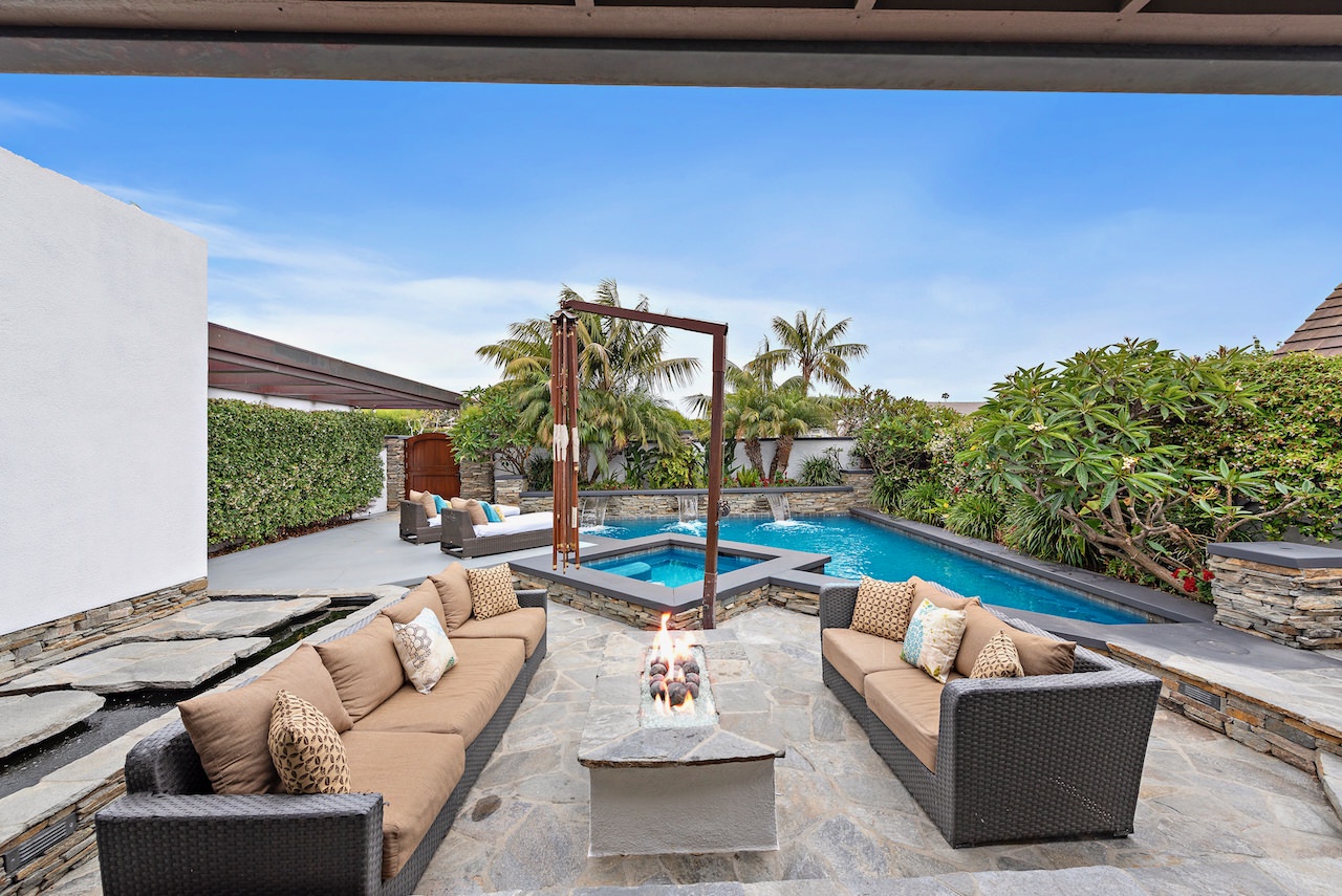 Hangout around the spacious deck by the pool