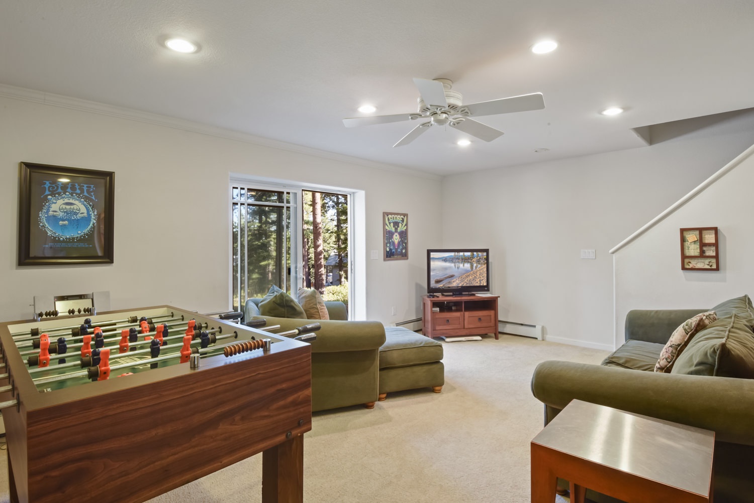 Game Room with Foosball table
