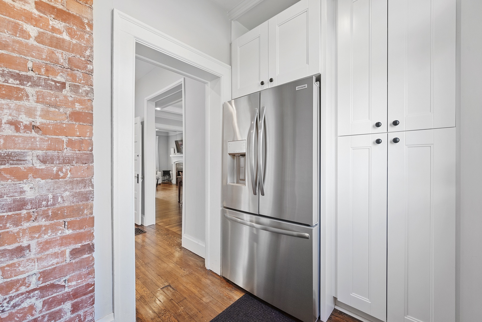 Additional storage space is available in the mudroom