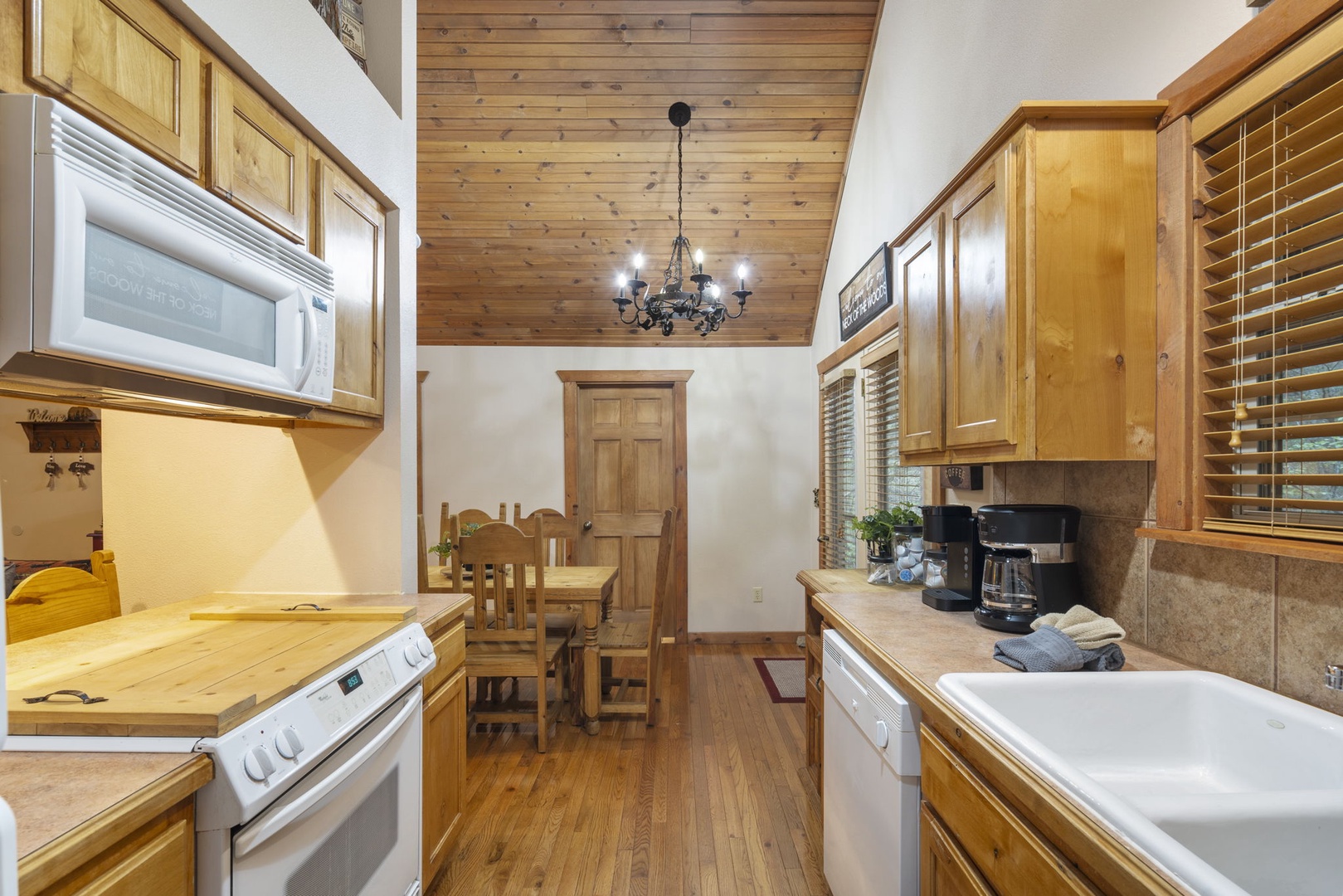 Explore the spacious kitchen, offering all the comforts of home