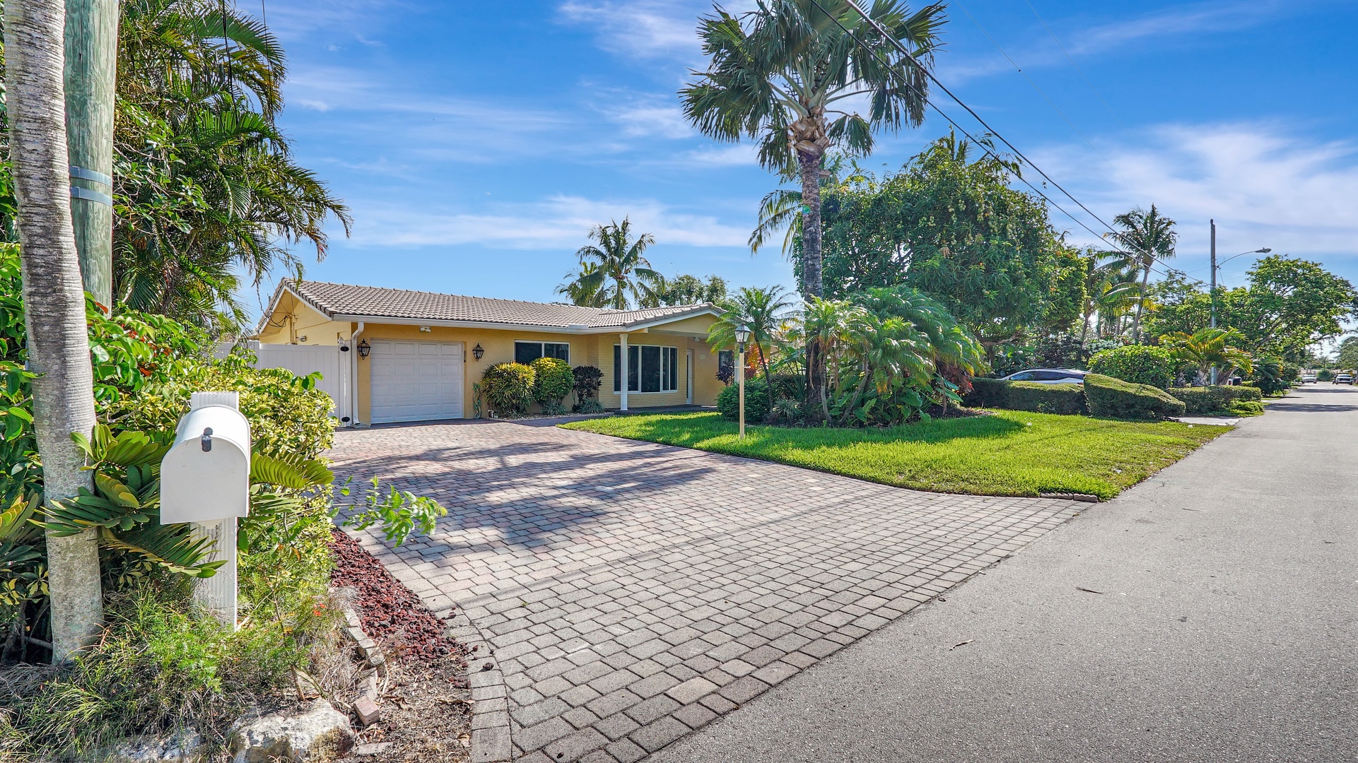 Front exterior and driveway