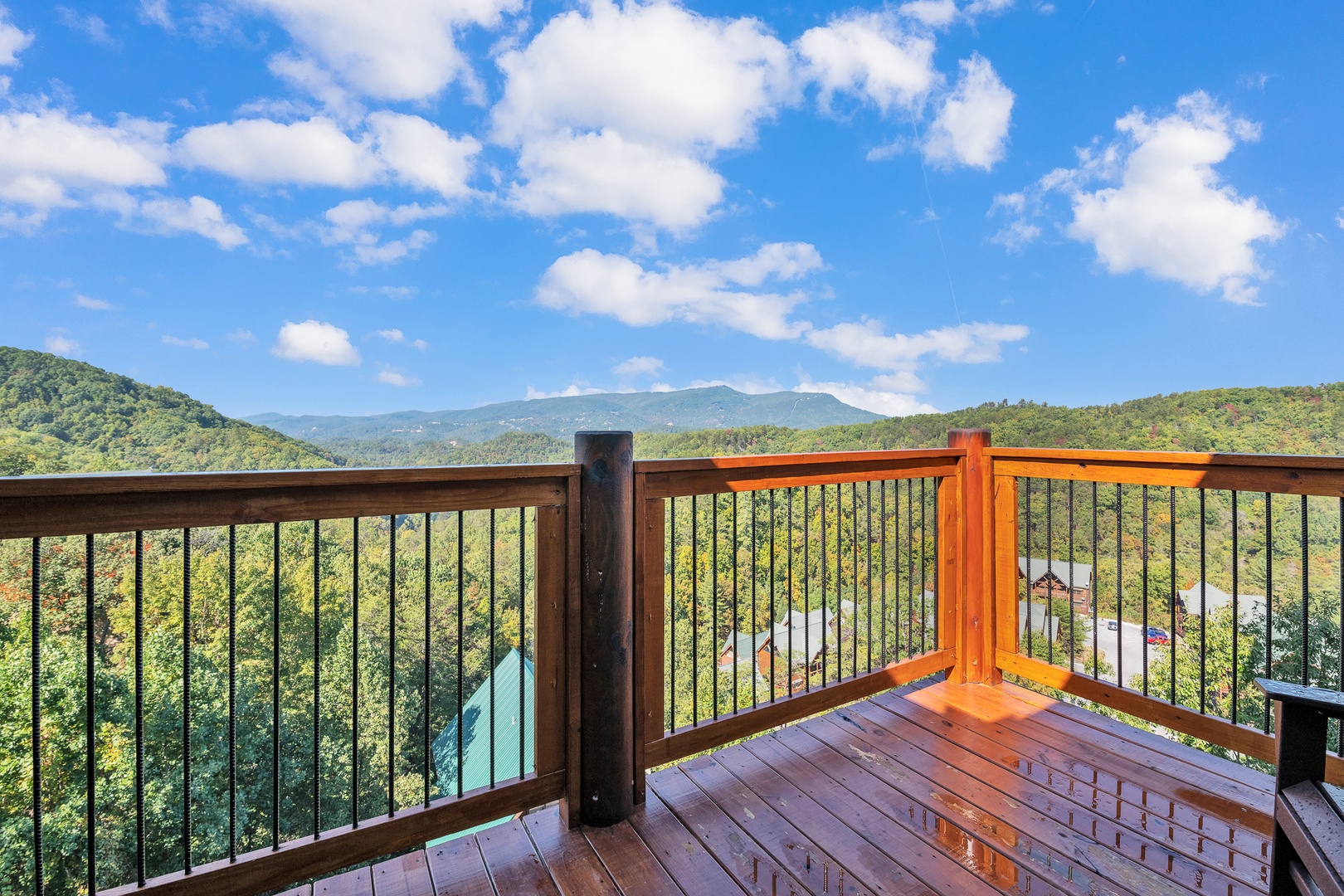 Every direction offers breathtaking views on this 3rd floor balcony