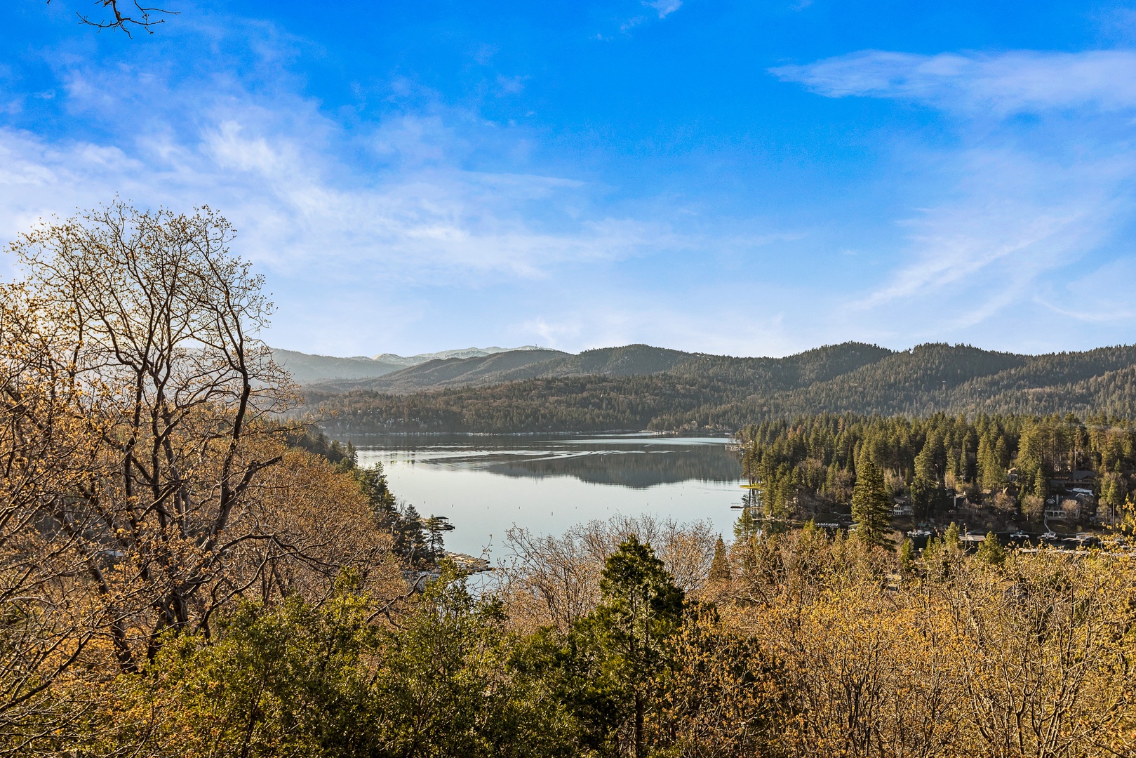 Stunning views of Lake Arrowhead’s North Bay from your own back deck