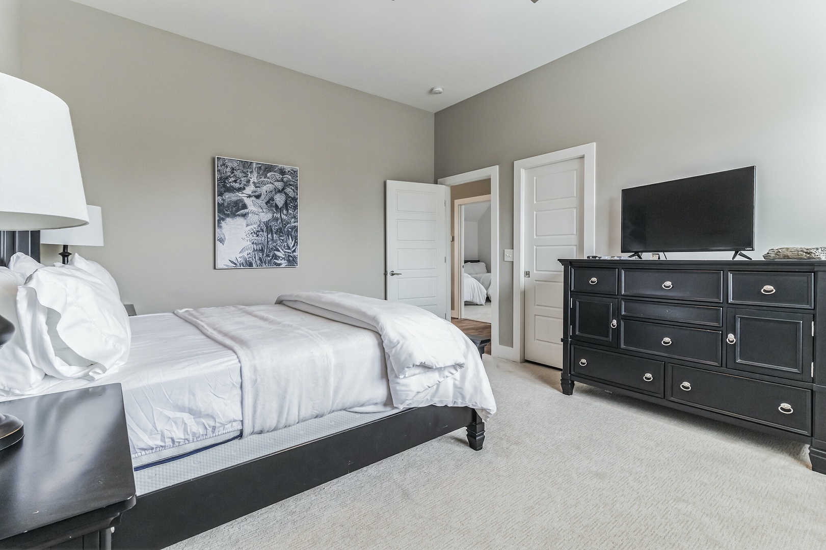 Bedroom 3 with Queen bed, and Smart TV