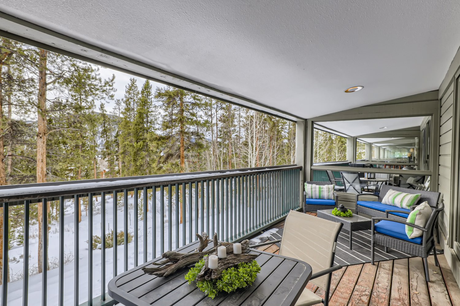 Balcony with outdoor seating and amazing views