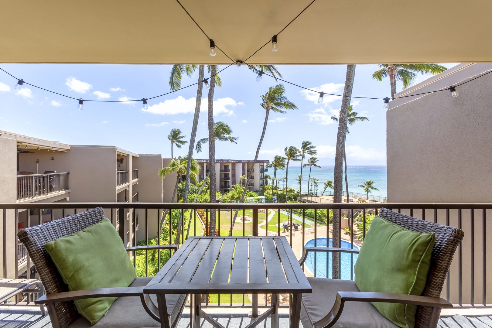 Enjoy the ocean air on the private lanai