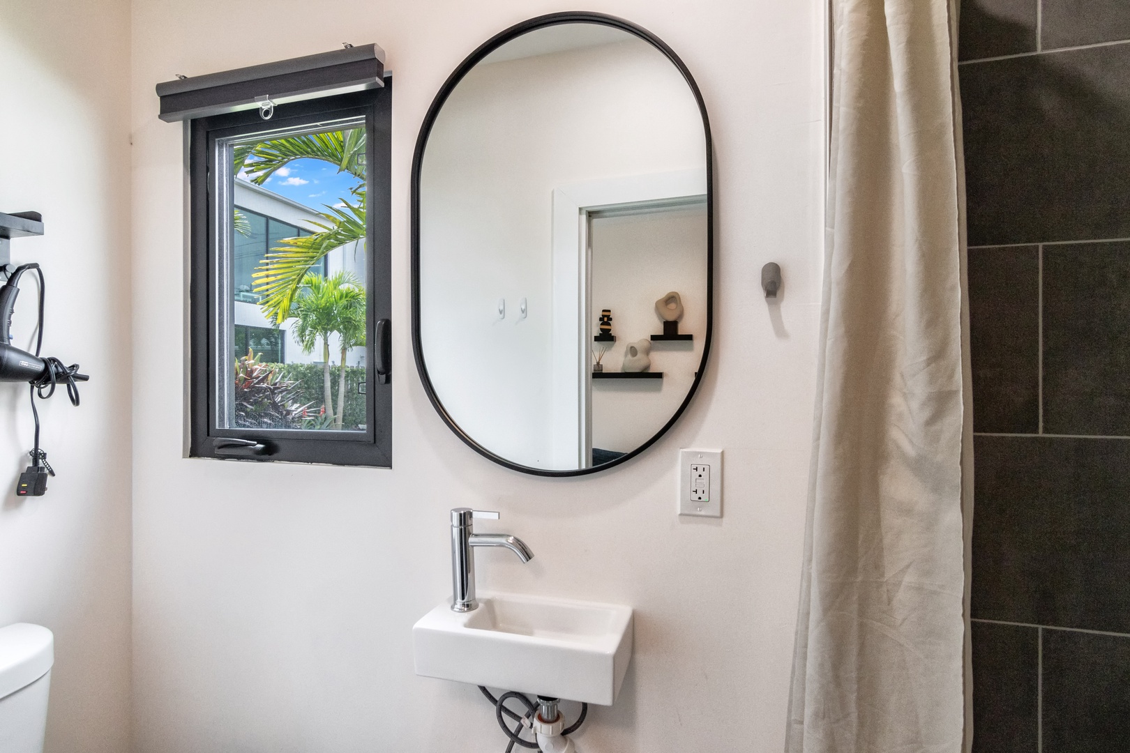 Bathroom with stand-up shower