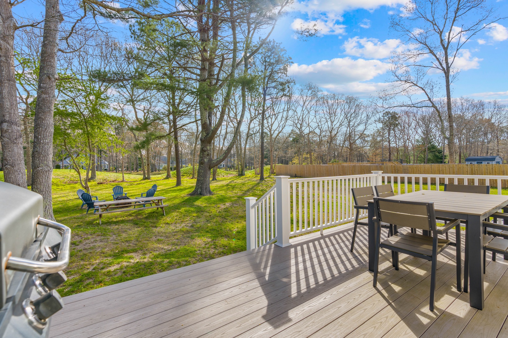 Dine alfresco or lounge the day away on the sunny back deck!