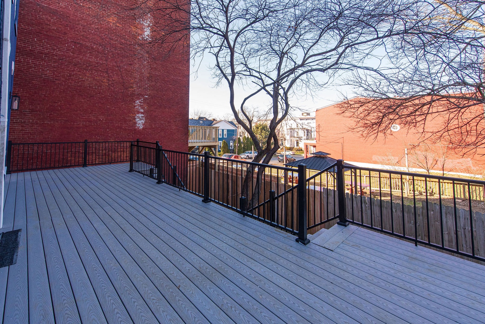 Enjoy the fresh air on the large back deck