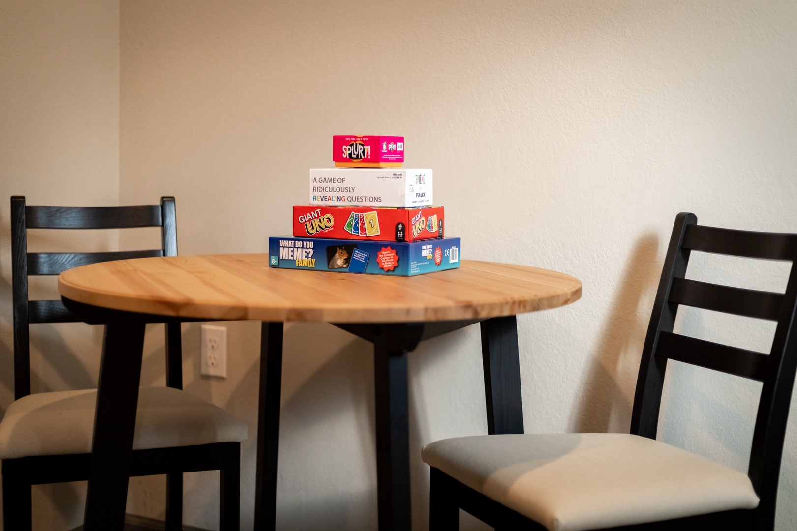 Feeling competitive? Bust out the board games in the family room!