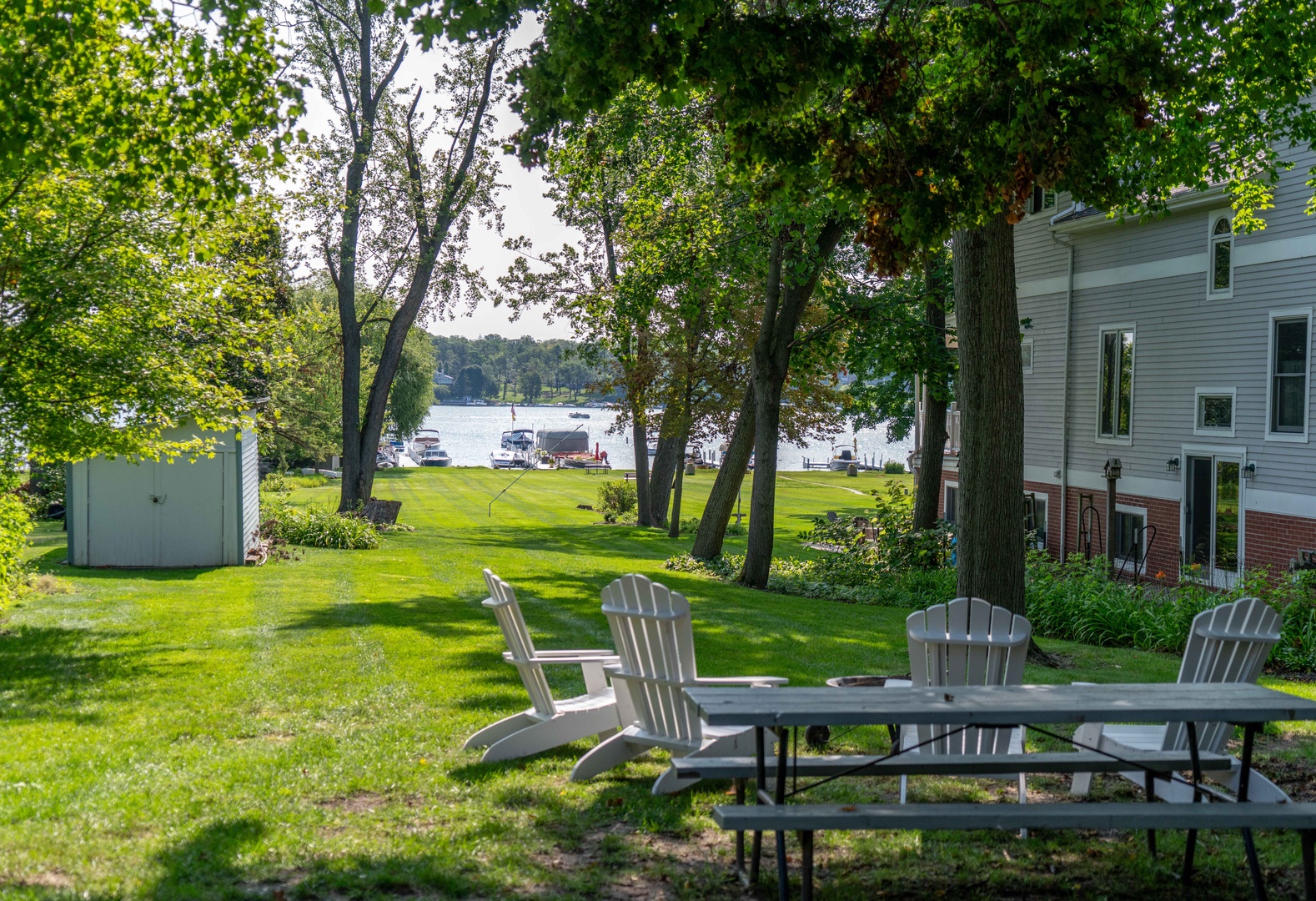 Unwind on the back deck & take in the gorgeous scenery