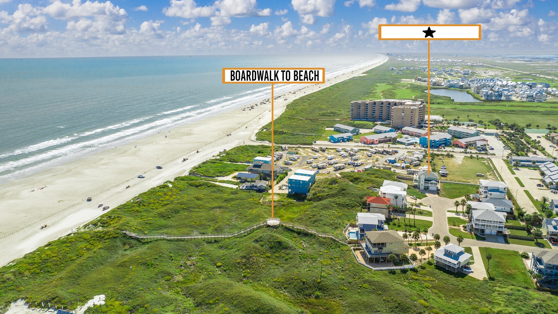 Enjoy being mere steps away from the beach during your visit to Port Aransas