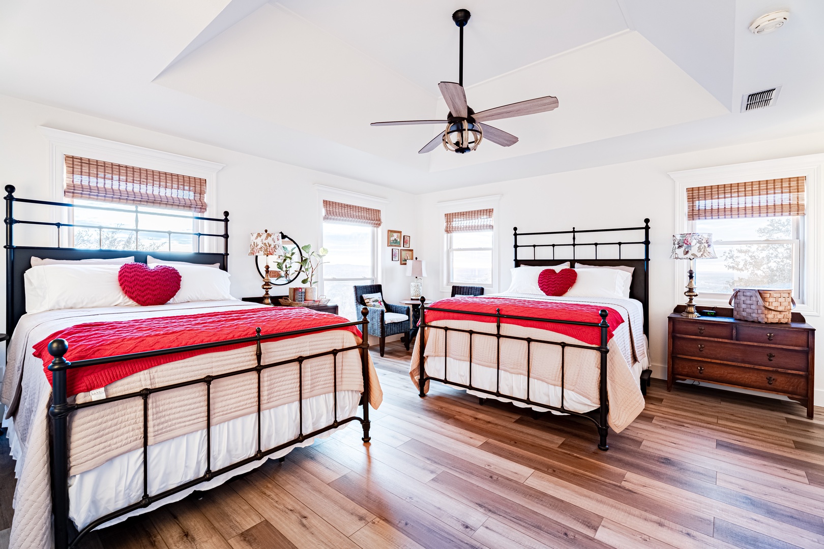 Bedroom #3 with two Queen Beds