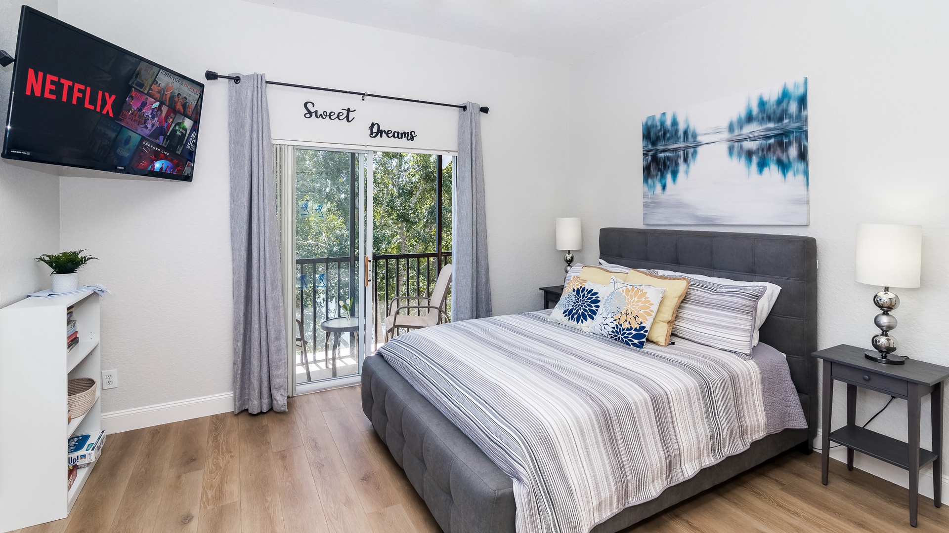 2nd bedroom offers a queen bed & en-suite