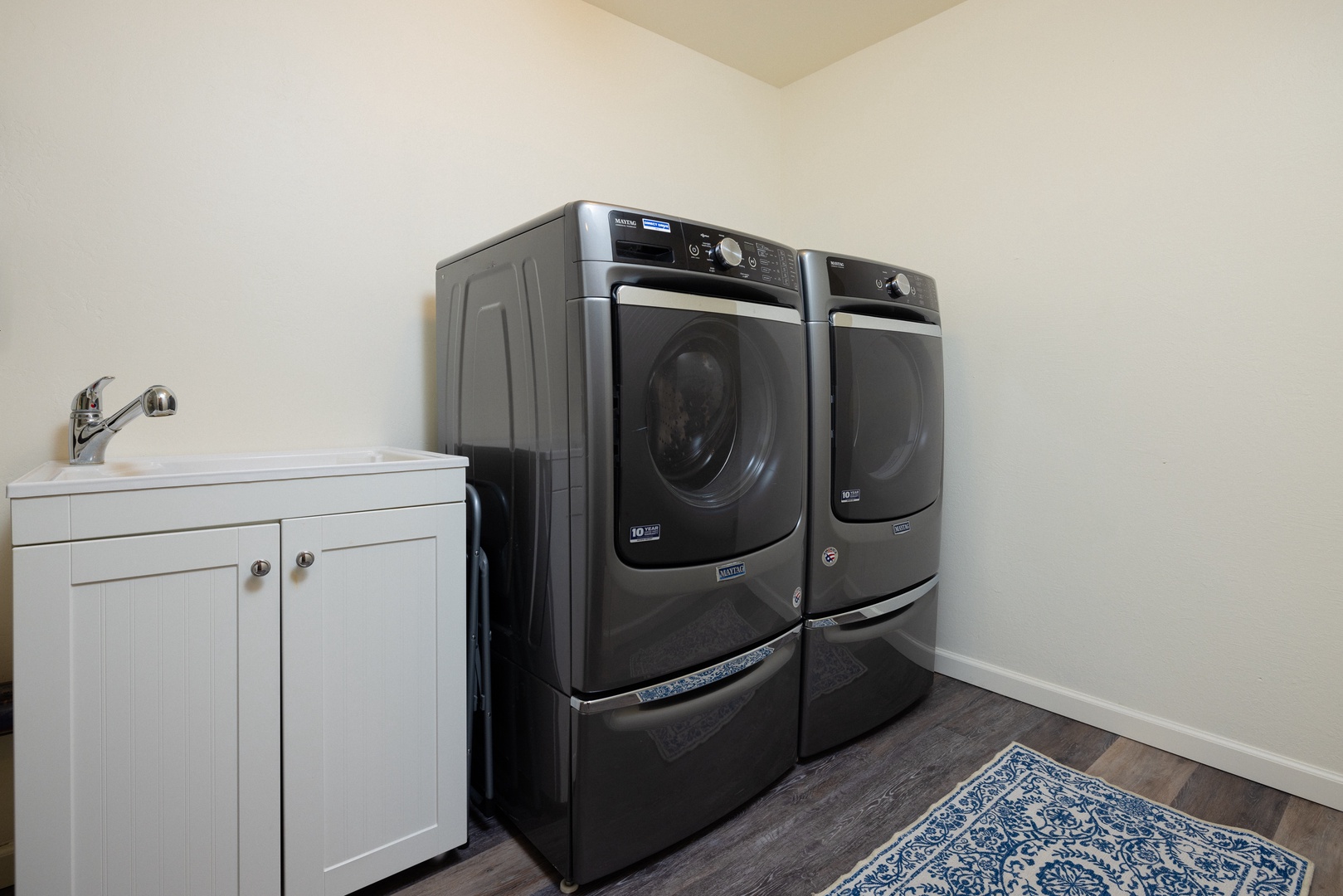 Private laundry is available for your stay!