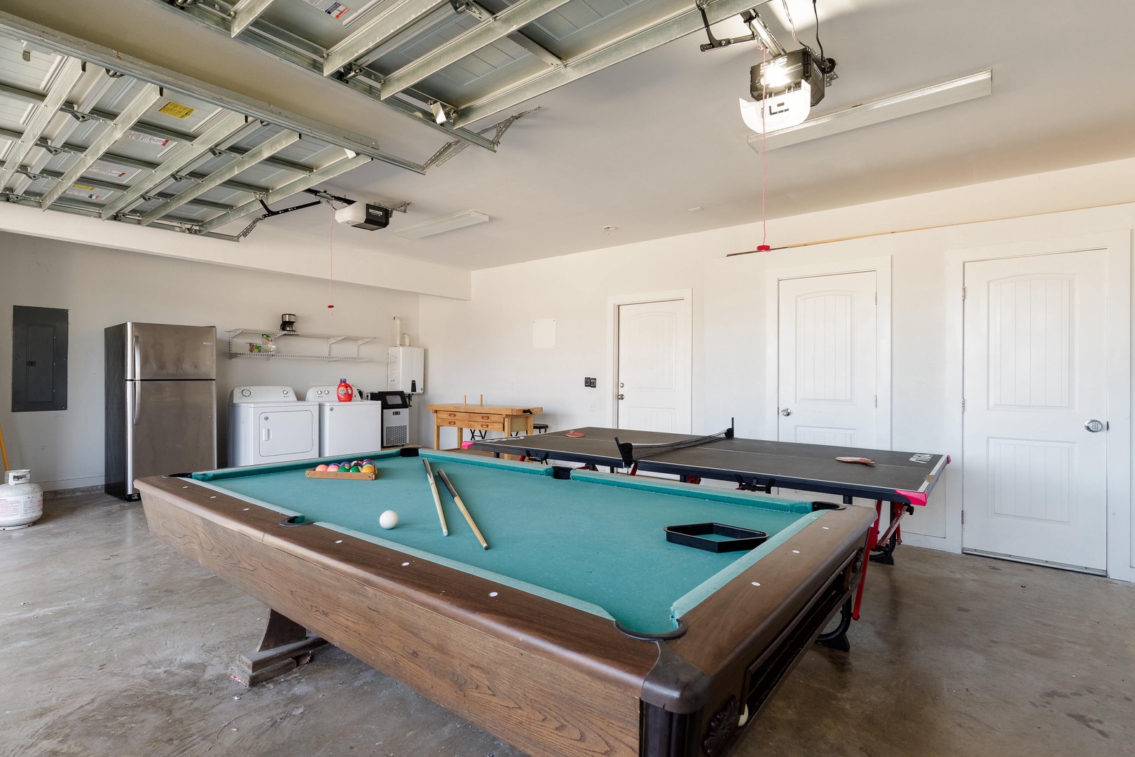 Pool Table and Table Tennis