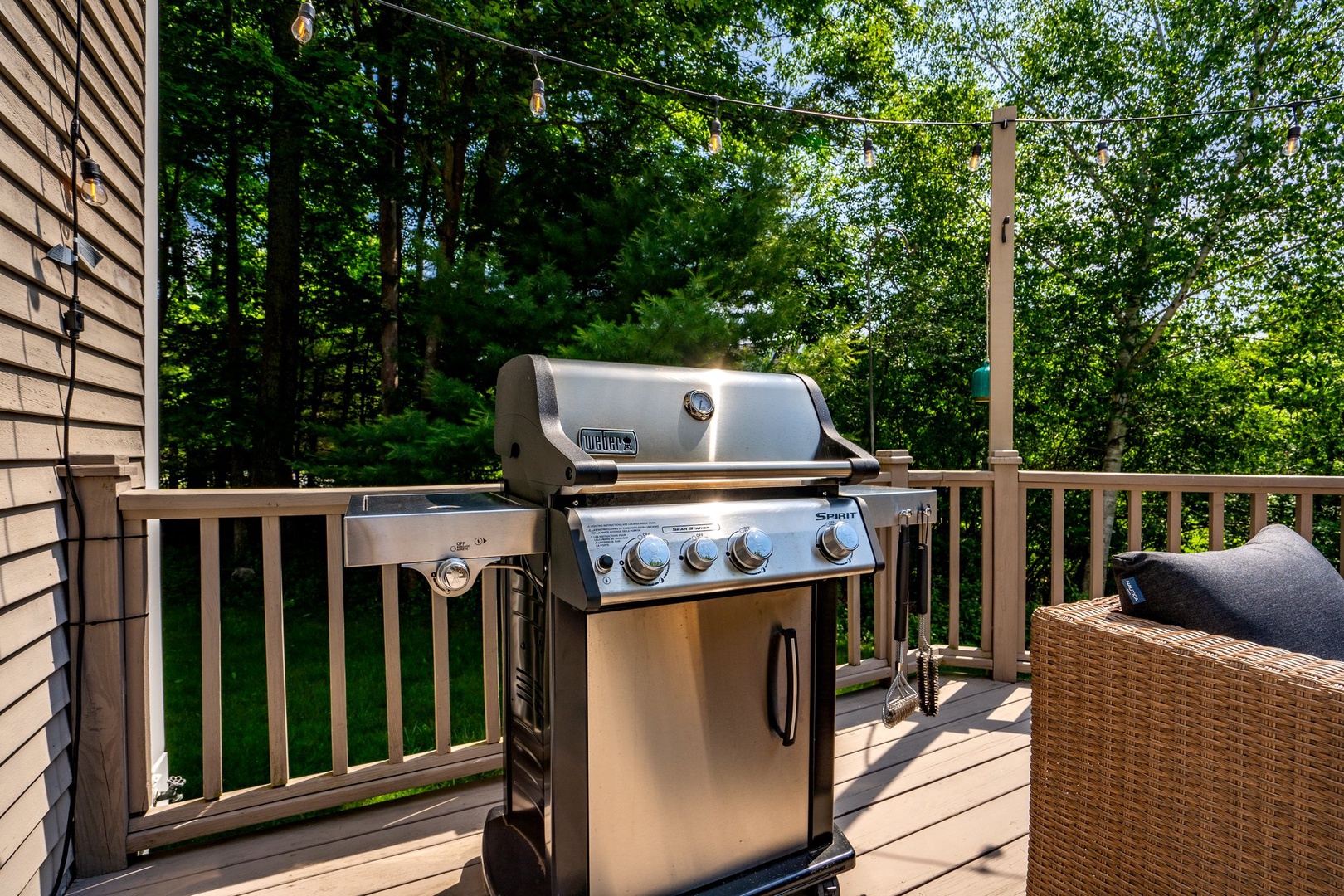 Lounge the day away in the fresh air while you grill up a feast!