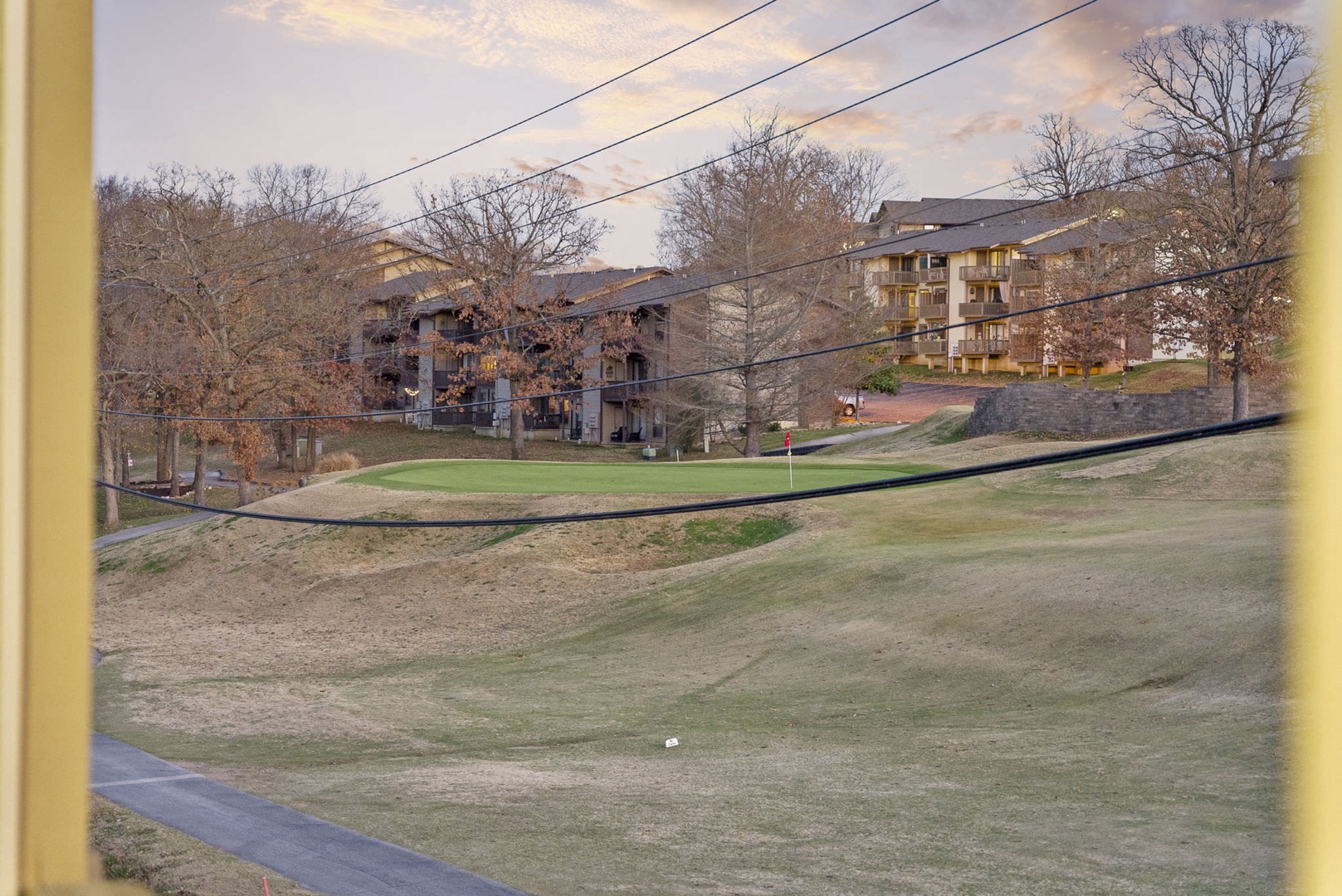 Golf course views from the balcony