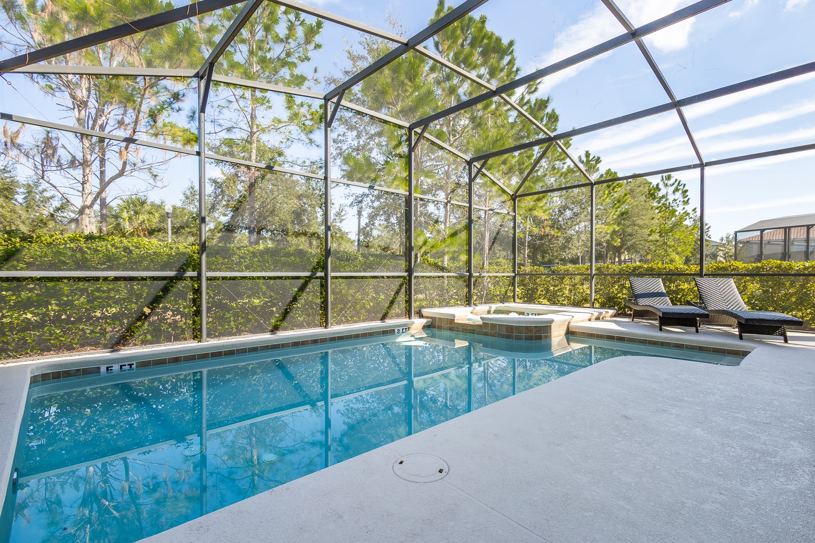 Make a splash in the private pool or lounge the day away under the lanai!