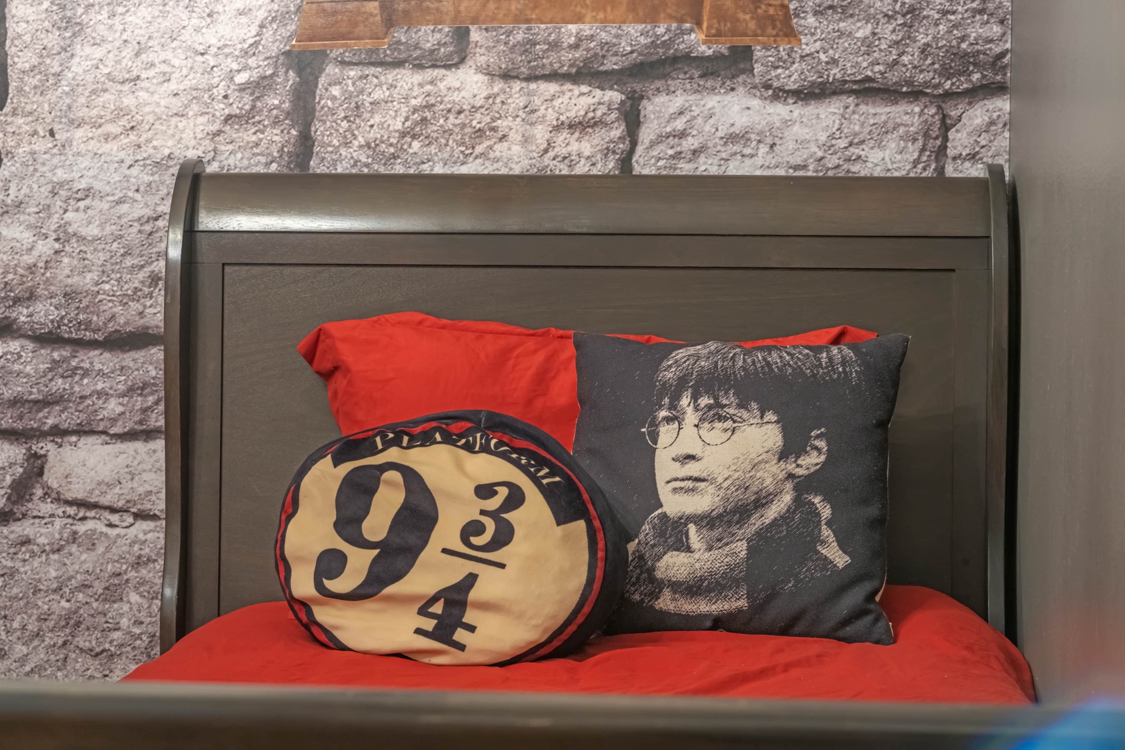 Bedroom 5 Harry Potter themed with Full bed, Twin bed, and TV (2nd floor)
