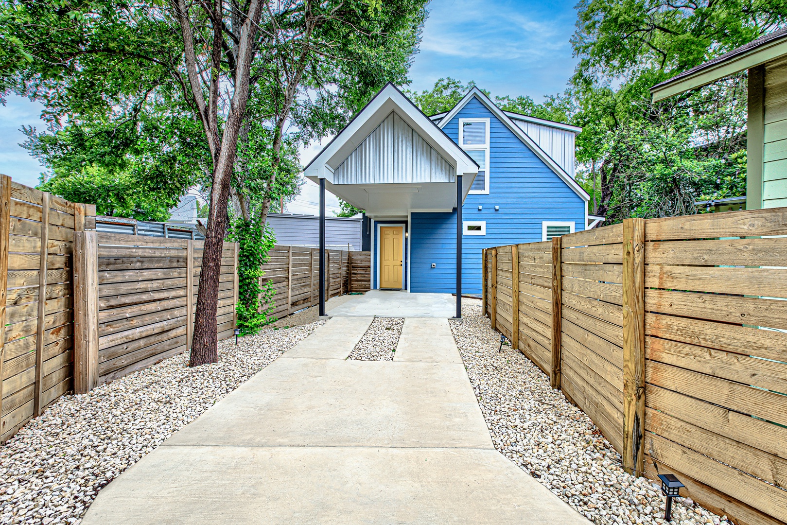 Front exterior and driveway