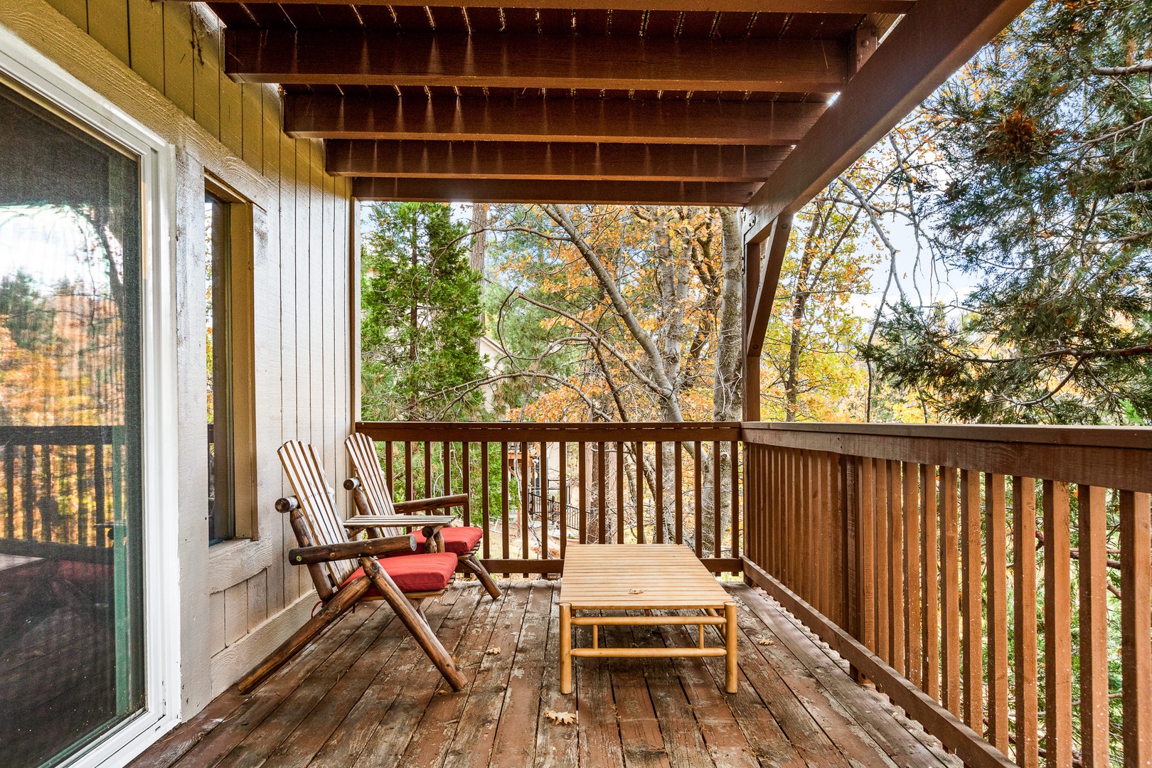 Step out onto the lower-level deck & take in the fresh air