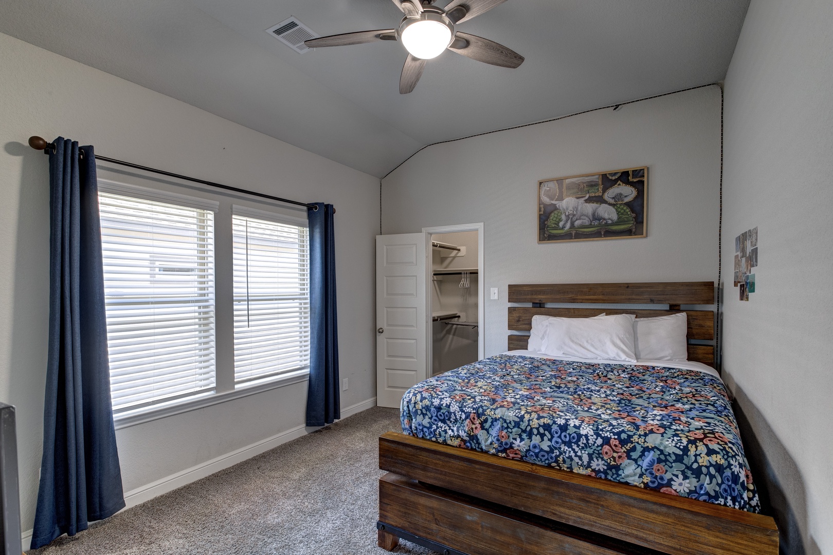 Bedroom 4 with queen bed, and Smart TV