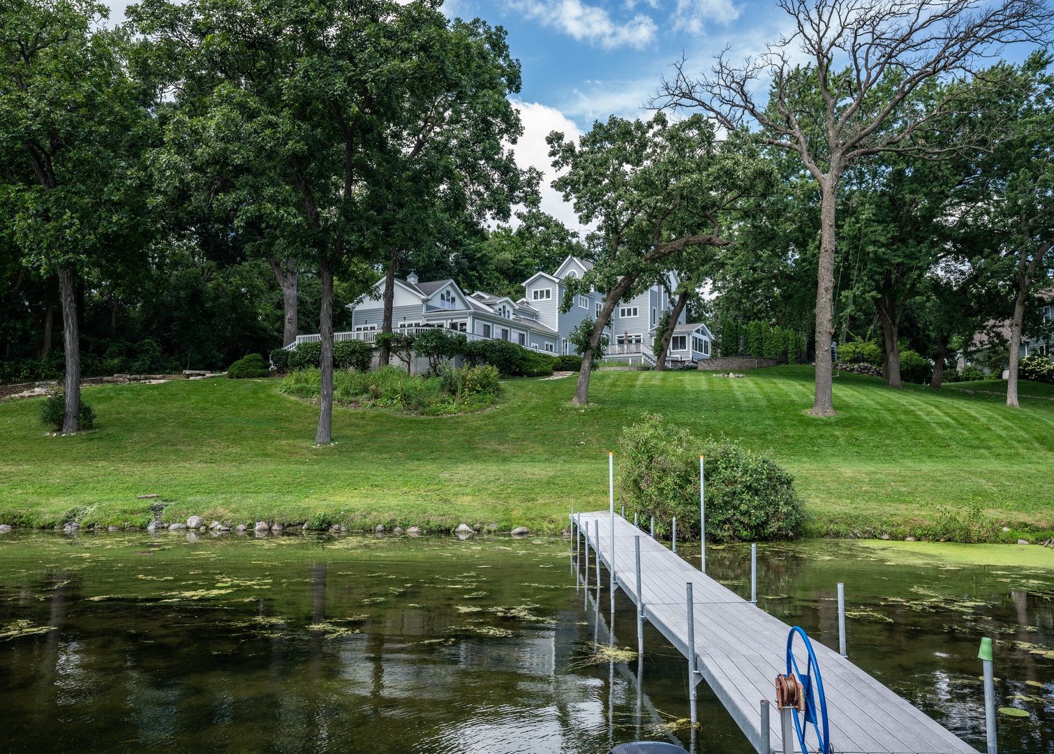 Bring along your lake toys to use with the shared dock!