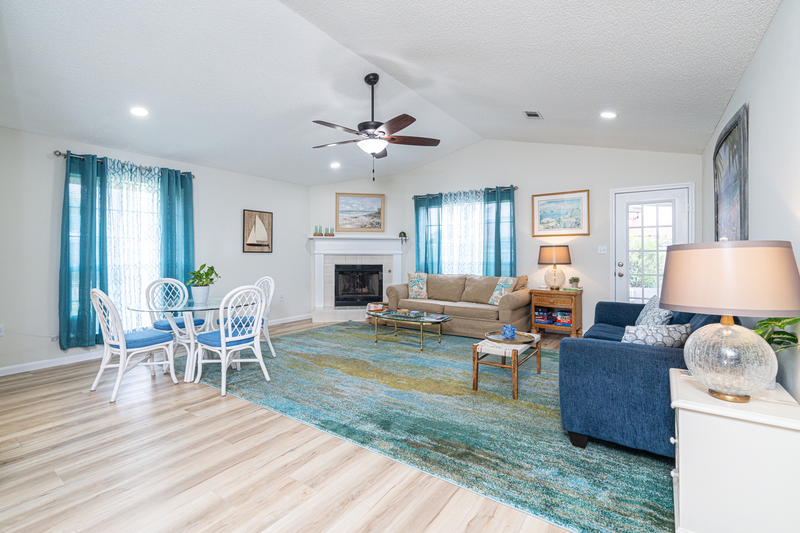 Unwind & relax together in the spacious, airy living room